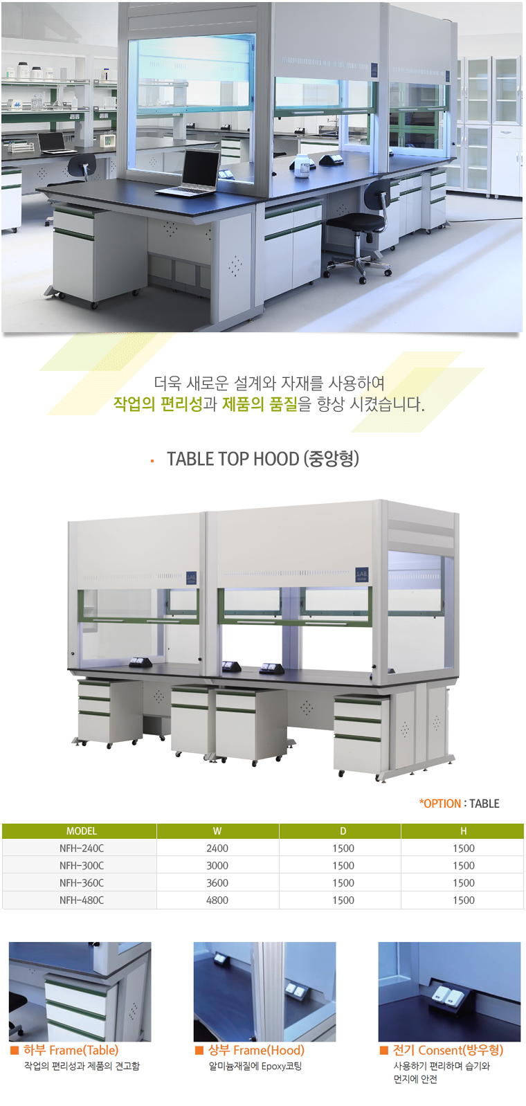 TABLE TOP HOOD (중앙형)